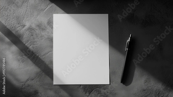 Obraz blank paper with pen