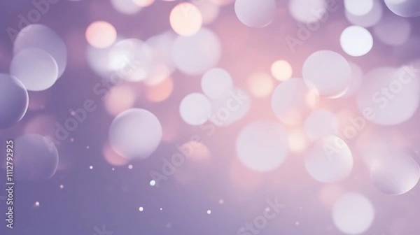 Fototapeta Abstract Lavender Background With Soft Bokeh Lights