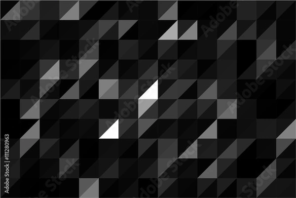 Obraz Abstract geometric triangular polygon style illustration geometr