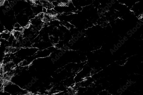 Fototapeta Black marble texture background, abstract texture for design