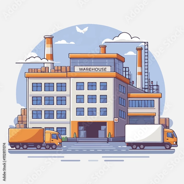 Fototapeta warehouse vector