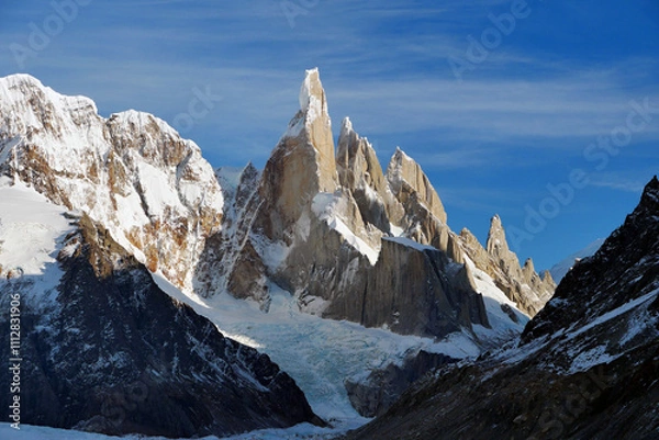 Obraz Beautiful wild mountains in the Argentine Andes in Patagonia. Fantastic natural scenery.