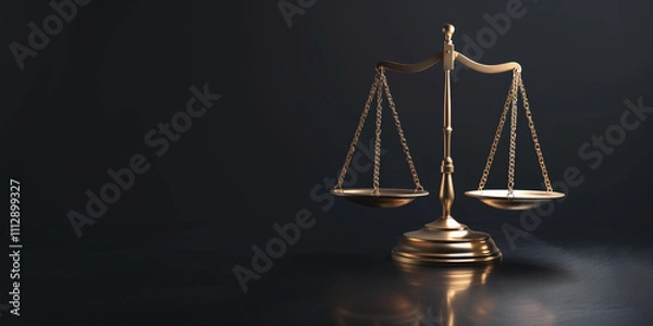 Fototapeta Themis is Goddess of Justice and law Generative AI