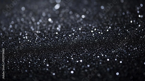 Fototapeta A stunning black grain texture resembles a glittering desert, evoking calm and sophistication.