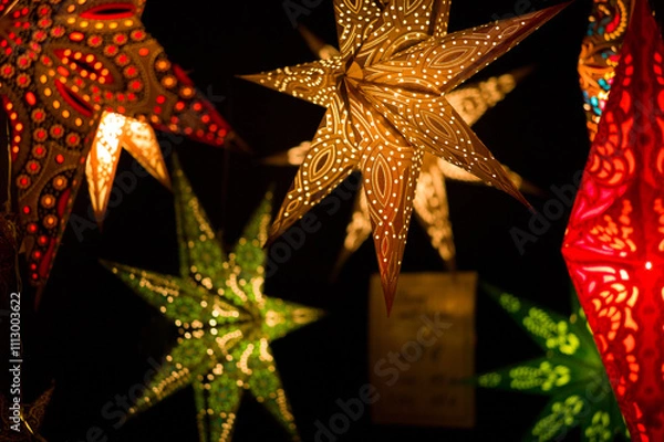 Obraz ドイツのクリスマスマーケット風景