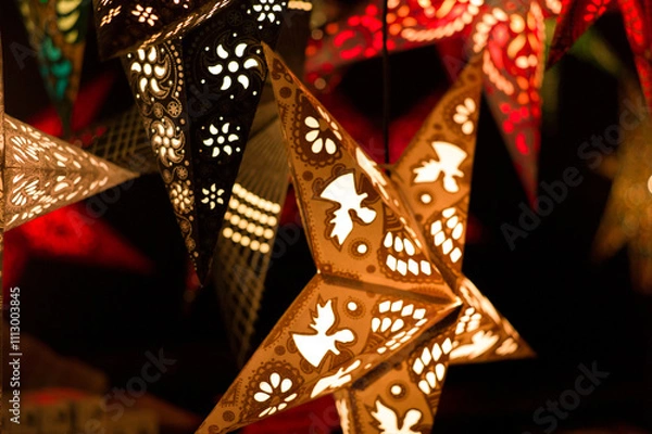 Fototapeta ドイツのクリスマスマーケット風景