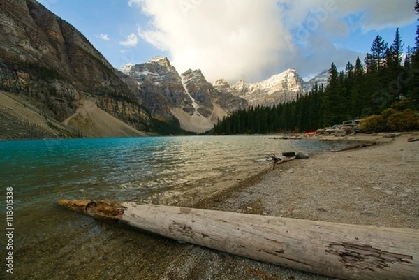Obraz Fall view on Morin Lake Lberta Canada