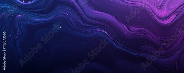 Fototapeta Dark blue grainy gradient background, black purple abstract retro noise texture banner, poster header backdrop design