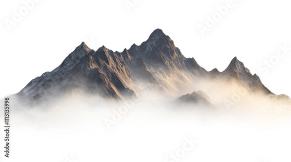 Fototapeta Mountain peak transparent background