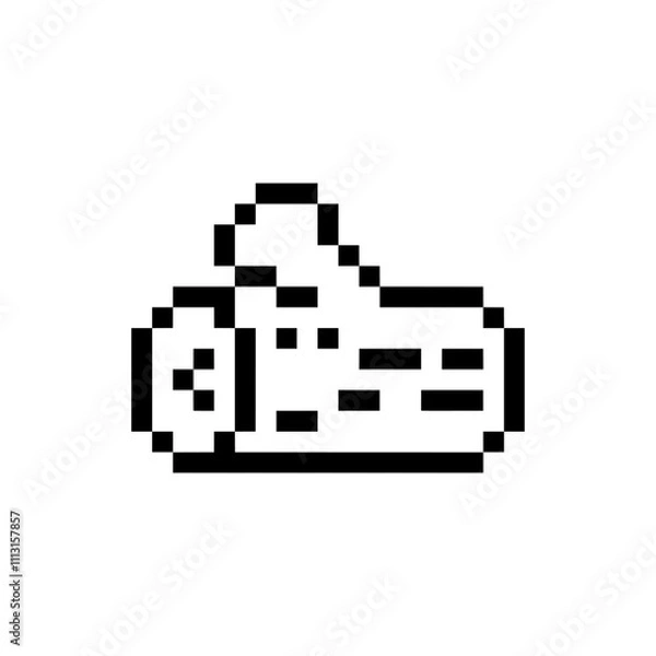 Obraz tree log pixel art for your needs 