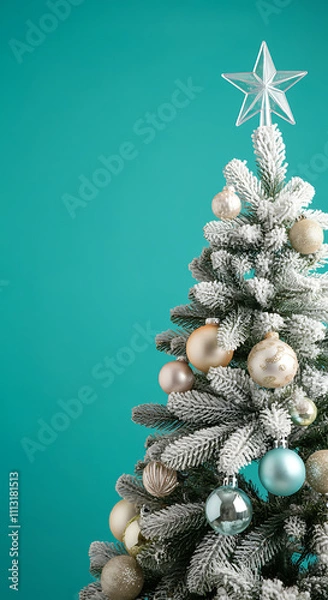 Fototapeta 크리스마스 트리 겨울 이미지 성탄절 트리 Christmas tree 이벤트 세일 행사