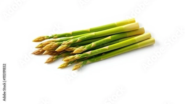 Fototapeta Fresh asparagus with green shoots and tender tips , organic, shoot