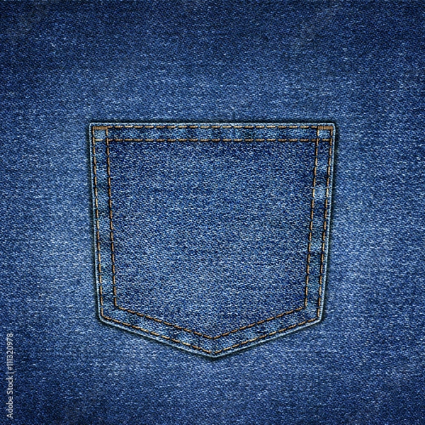 Obraz background simple denim with pocket close-up