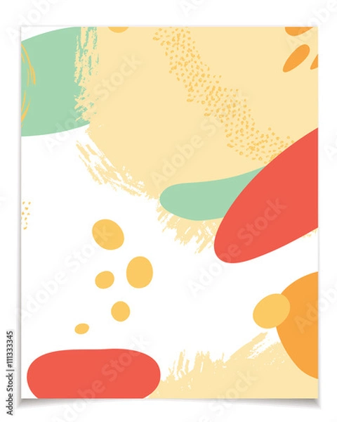 Fototapeta  card template with abstract design