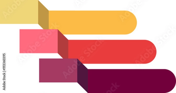 Fototapeta Infographic Steps Label 