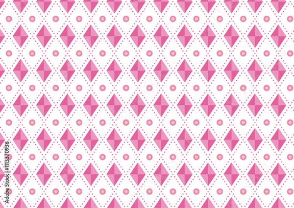 Obraz ダイヤ柄のオシャレなシームレスパターン