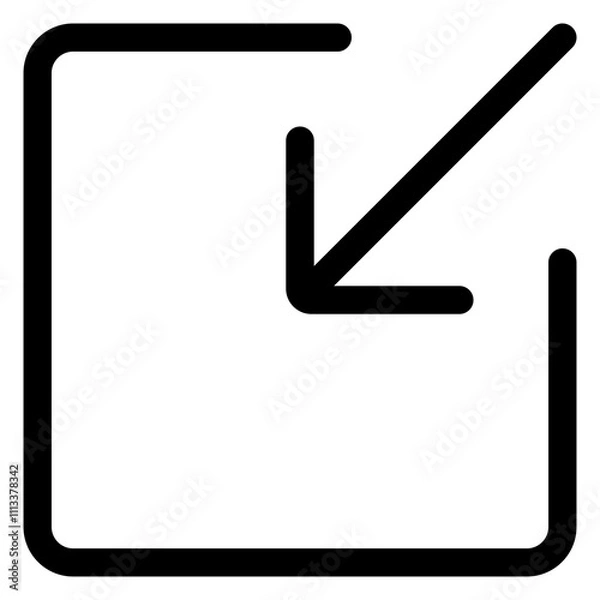 Fototapeta minimize icon