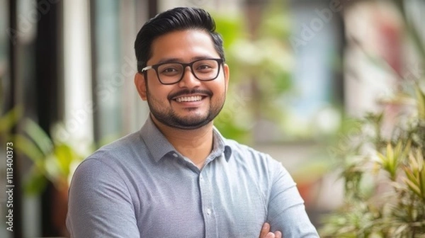 Fototapeta A digital entrepreneur designing mobile apps focused on productivity and earning revenue through subscriptions