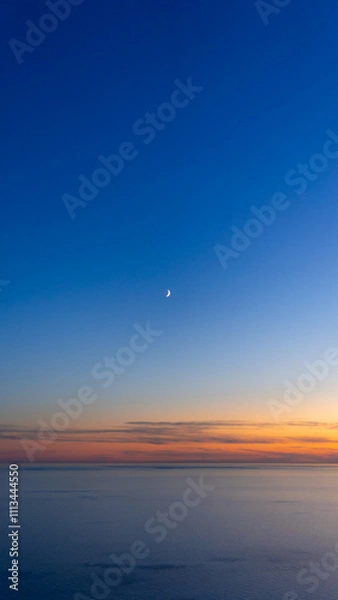 Obraz Moonlit sunset ocean