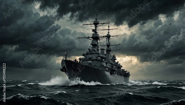 Fototapeta ship in the sea