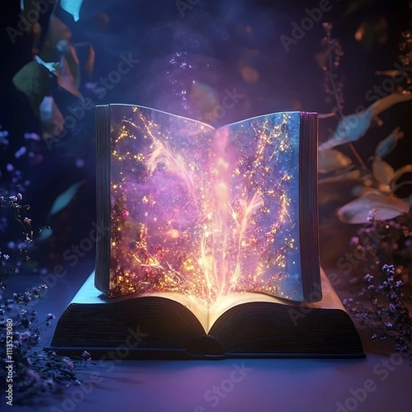 Fototapeta A view of a magic book
