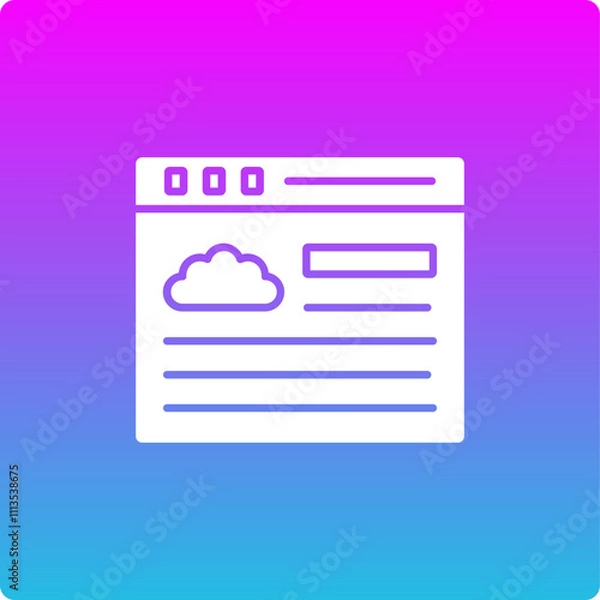 Fototapeta Website Icon