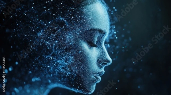 Fototapeta Man Artificial Intelligence in Marketing crafting personalized campaigns for audiences