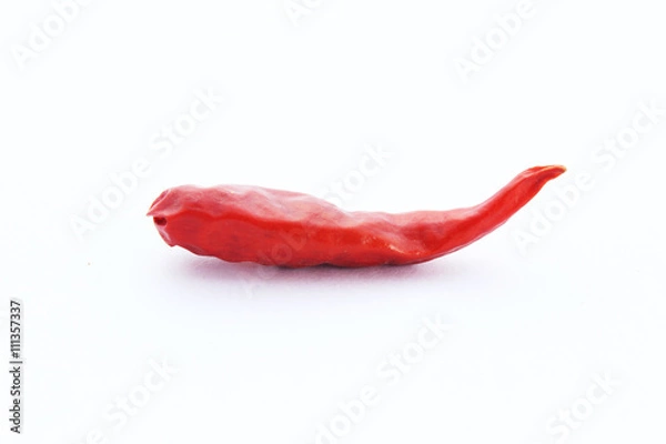 Obraz Red Chilli Dry isolated on white background