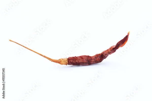 Obraz Red Chilli Dry isolated on white background