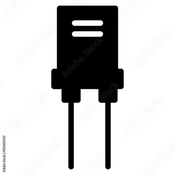 Obraz Components Electrolytic Capacitor Glyph Icon