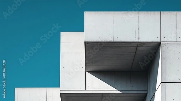 Obraz Abstract Architecture with Blue Sky
