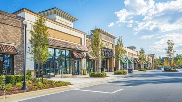 Fototapeta Modern Shopping Center in a Sunny Day
