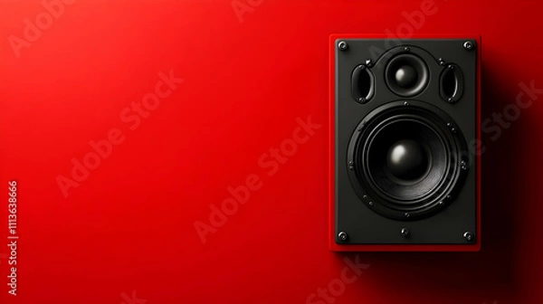 Obraz Red Speaker 3D Illustration