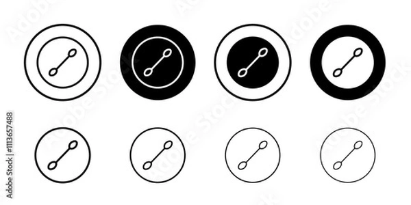 Fototapeta Cotton buds icon Outline vector for web ui