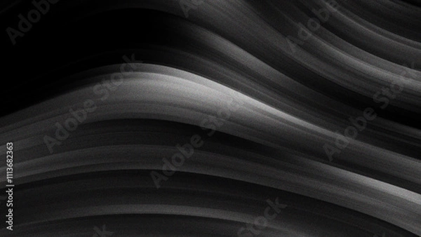 Fototapeta Dark black and white grainy background, noisy gray texture header banner design element
