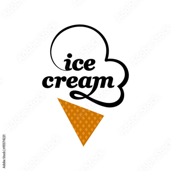 Obraz Vector Ice cream logo
