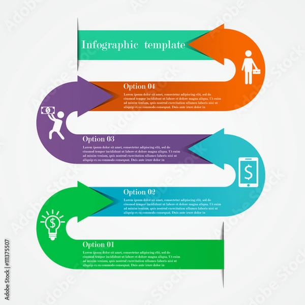 Obraz Arrows infographic template