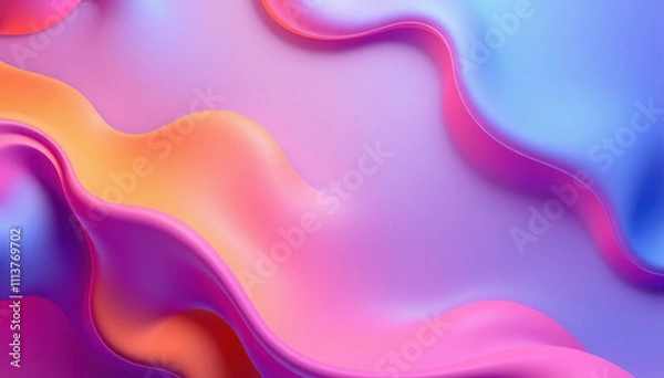 Fototapeta Abstract Colorful Waves Flowing Gradient Design