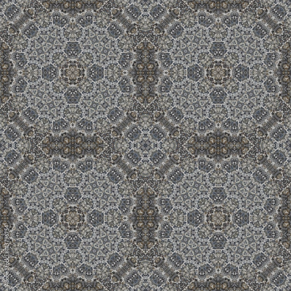Fototapeta seamless abstract square pattern. texture symmetrical kaleidoscope. background creative