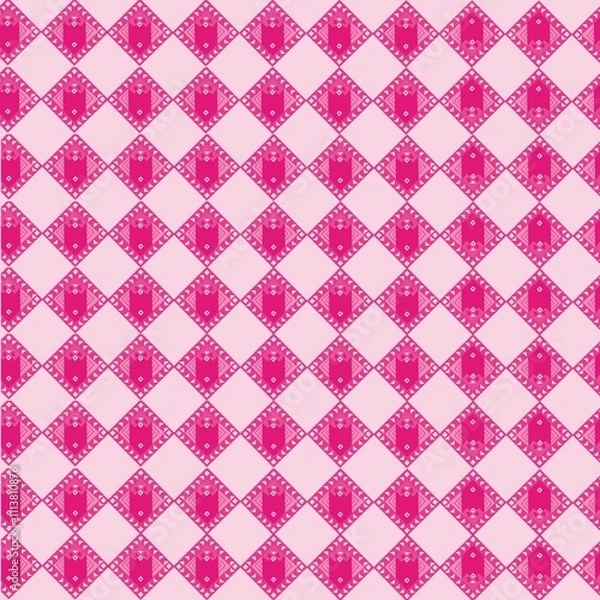Fototapeta seamless pattern with hearts