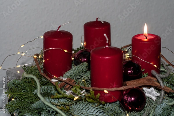 Obraz Adventsgesteck