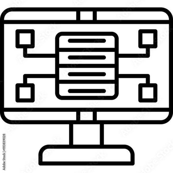 Fototapeta Database Icon