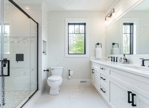 Fototapeta Modern Bathroom Interior Design