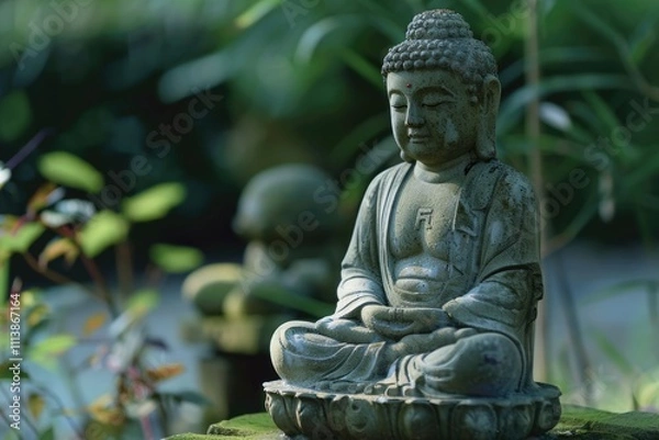 Obraz Buddha statu in natural background