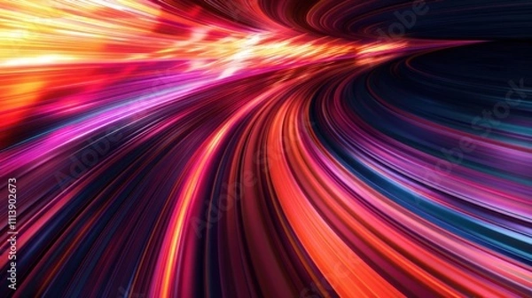 Fototapeta Banner or poster design background Futuristic modern dynamic abstract high speed motion effect,