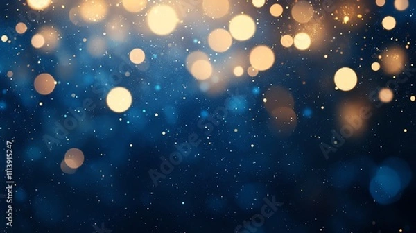 Fototapeta A dark, sparkly, bokeh background.