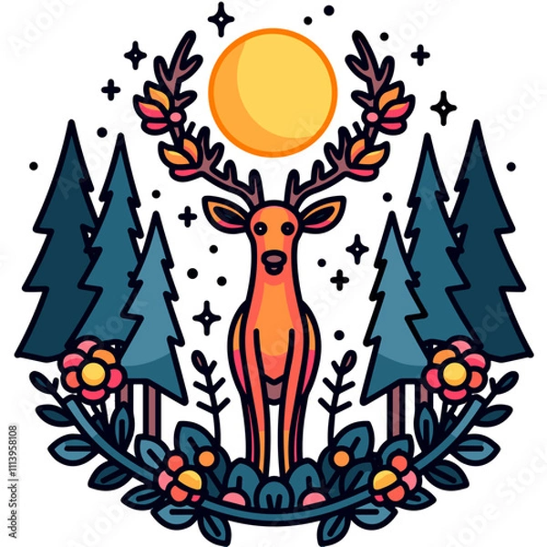 Obraz Mystical Forest Deer