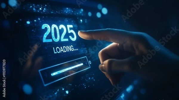 Fototapeta 2025: Loading the Future - A Technological Vision for the New Year