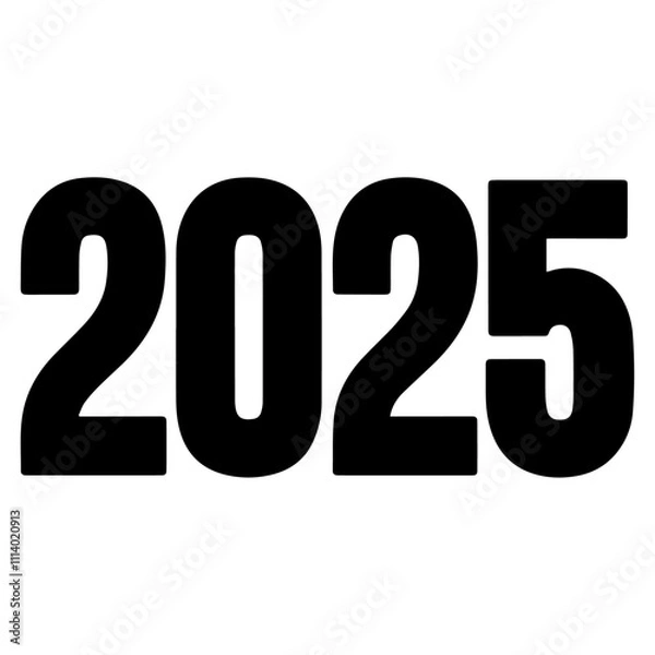 Fototapeta 2025 bold lettering vector