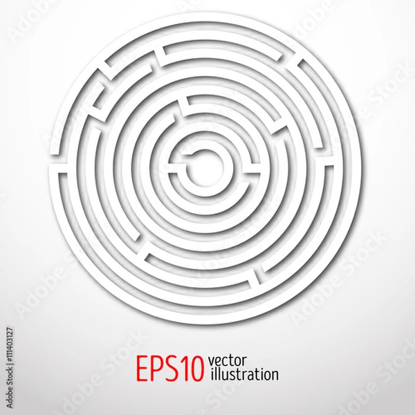 Fototapeta Labyrinth abstract. Vector